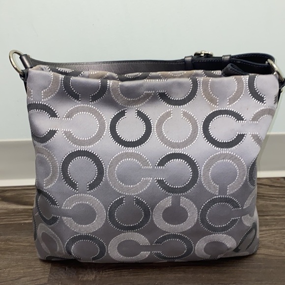 Coach Madison Isabelle Dotted OP Art Shoulder Bag Purse - Picture 3 of 12